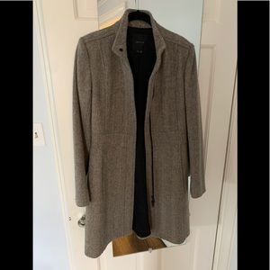 Theory wool grey coat